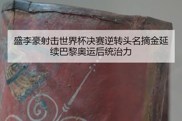 盛李豪射击世界杯决赛逆转头名摘金延续巴黎奥运后统治力